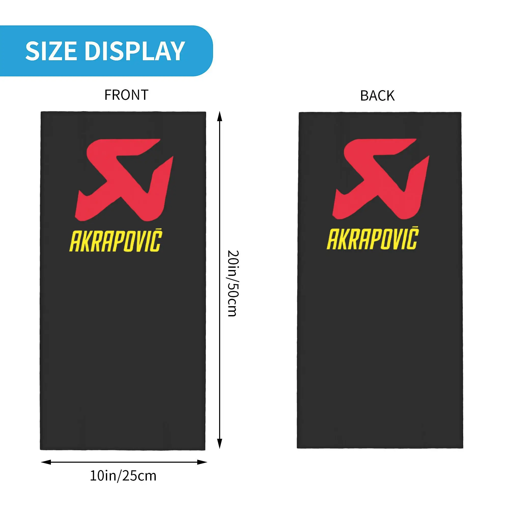 Custom A-Akrapovices Motor Exhaust Bandana Neck Warmer Women Men Winter Ski Hiking Scarf Gaiter  Face Cover