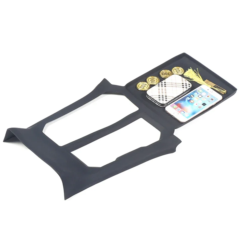 Für Toyota Rav4 XA60 2026-2027 LHD Silikon Schwarz Mittelkonsole Schaltpanel-Auflage Anti-Rutsch-Matte Dekoration Auto-Zubehör – Detail 2