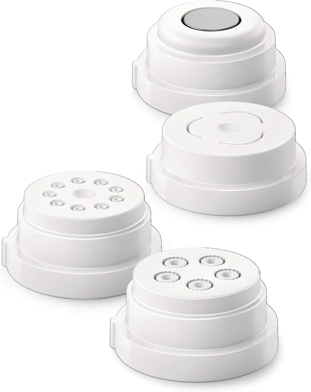 

4-in-1 Pasta Maker Accessory Kit for Shells, Paccheri, Rigatoni & Macaroni Shapes - Easy Assembly and Cleaning