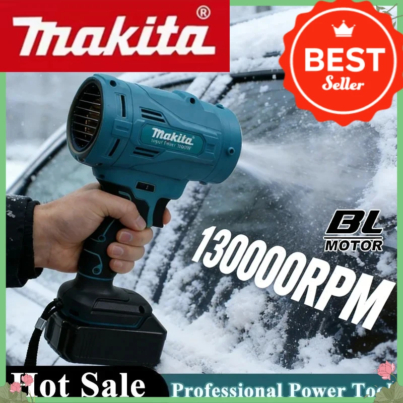 

Makita High Speed Brushless 130000RPM Electric Air Blower 6-Gears Jet Turbo Fan Violent Fan Fit 18V Battery Cordless Air Duster