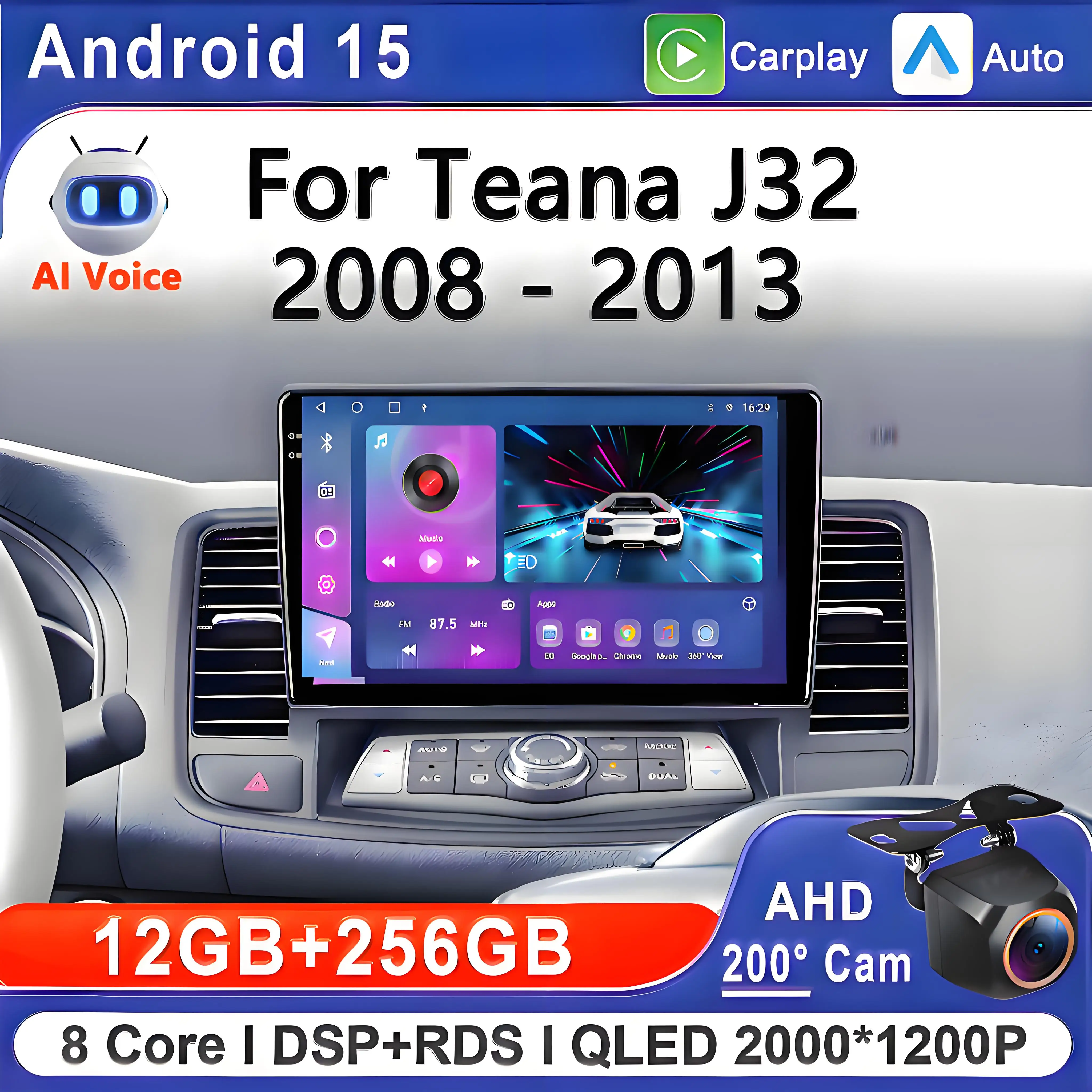 

Android 15 For Nissan Teana J32 2008 - 2013 Car Multimedia Navigation stereo Head Unit Car GPS Screen Car Electronics Car GPS