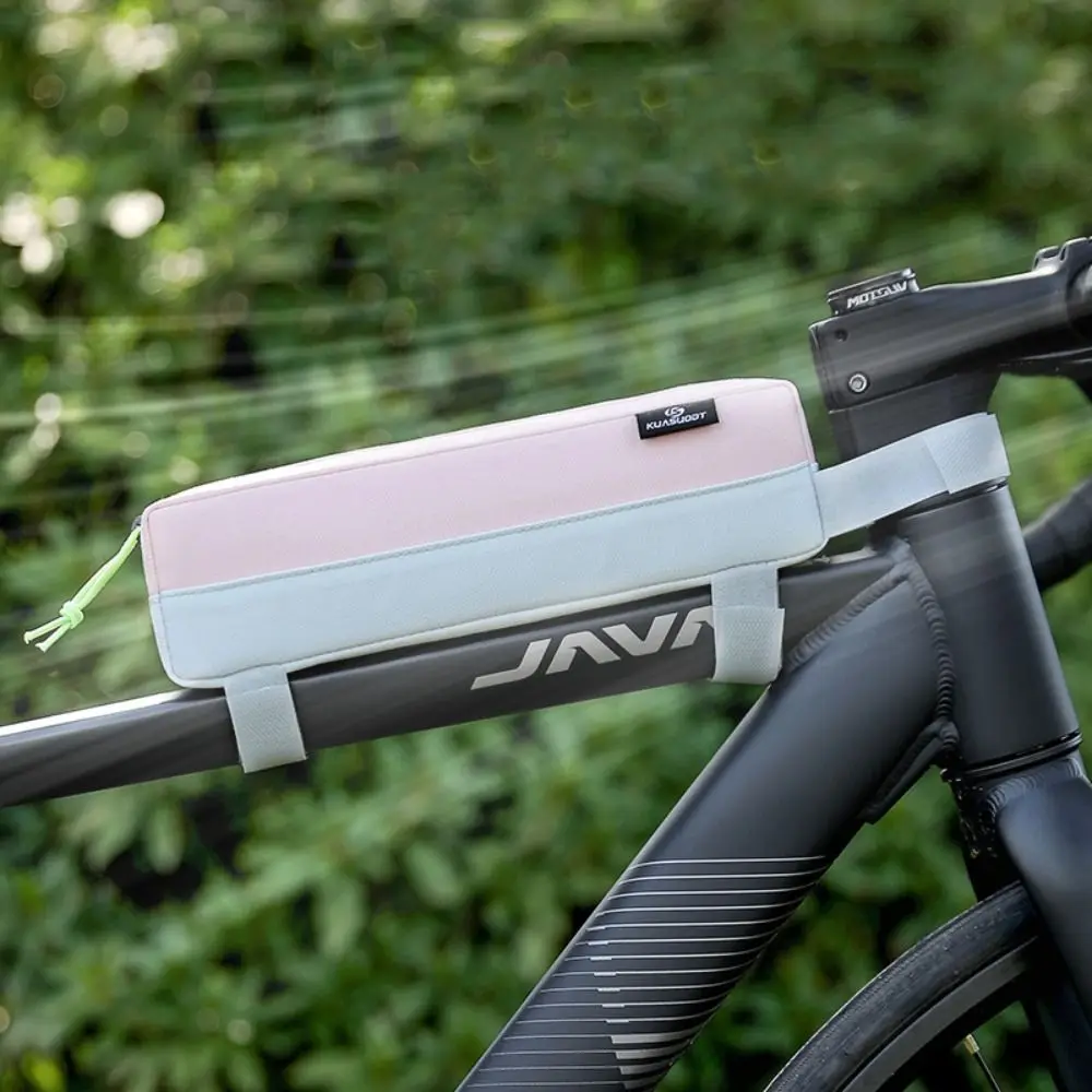 

Polyester Bike Top Tube Bag Waterproof Storage Bike Front Beam Bag Large Capacity Portable Bicycle Frame Pouch Cycling Equipment