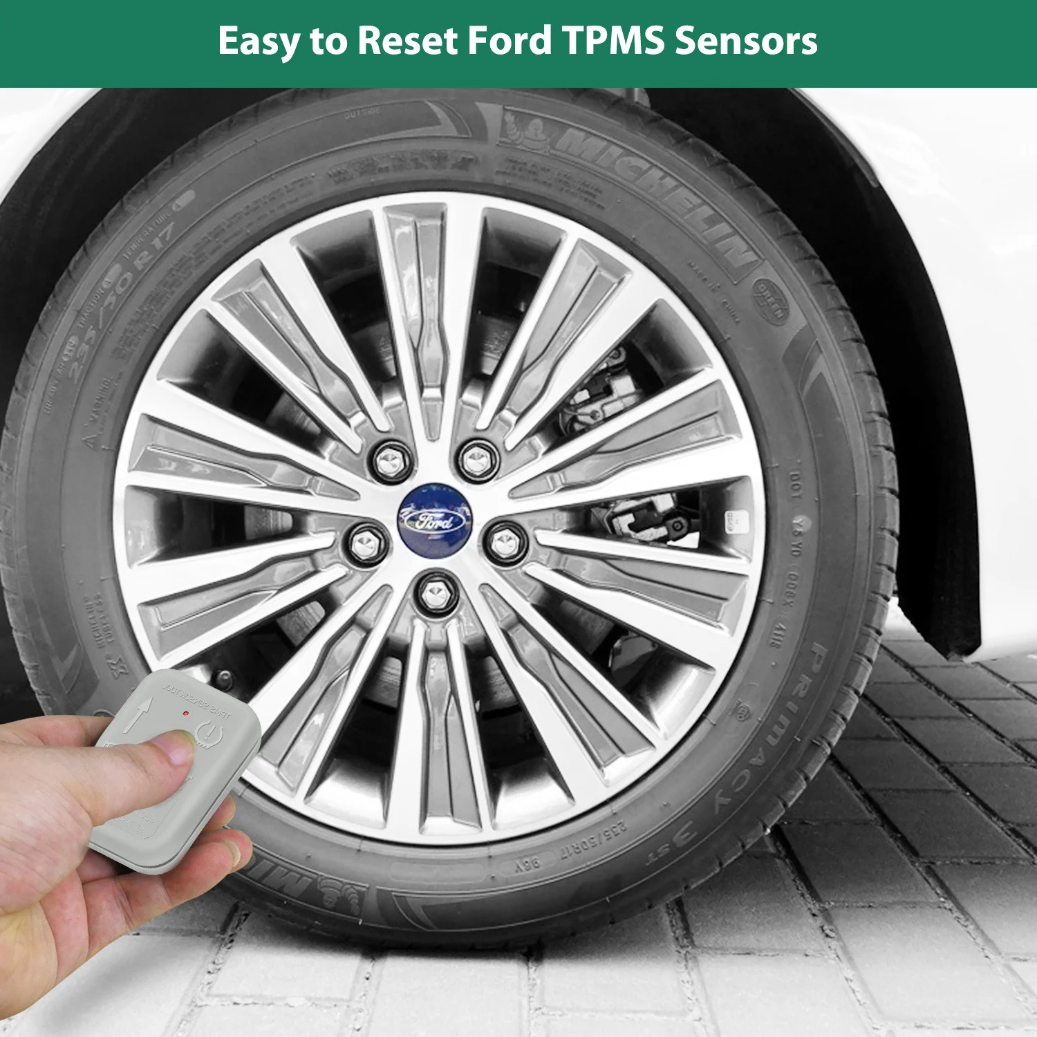 TPMS Tire Pressure Sensor Activation Tool for Ford Series Vehicle TPMS Relearn Reset Tool 2. Automotive TPMS Re‑learn Tool Tire Pressure Monitoring System Sensor Trigger Tool