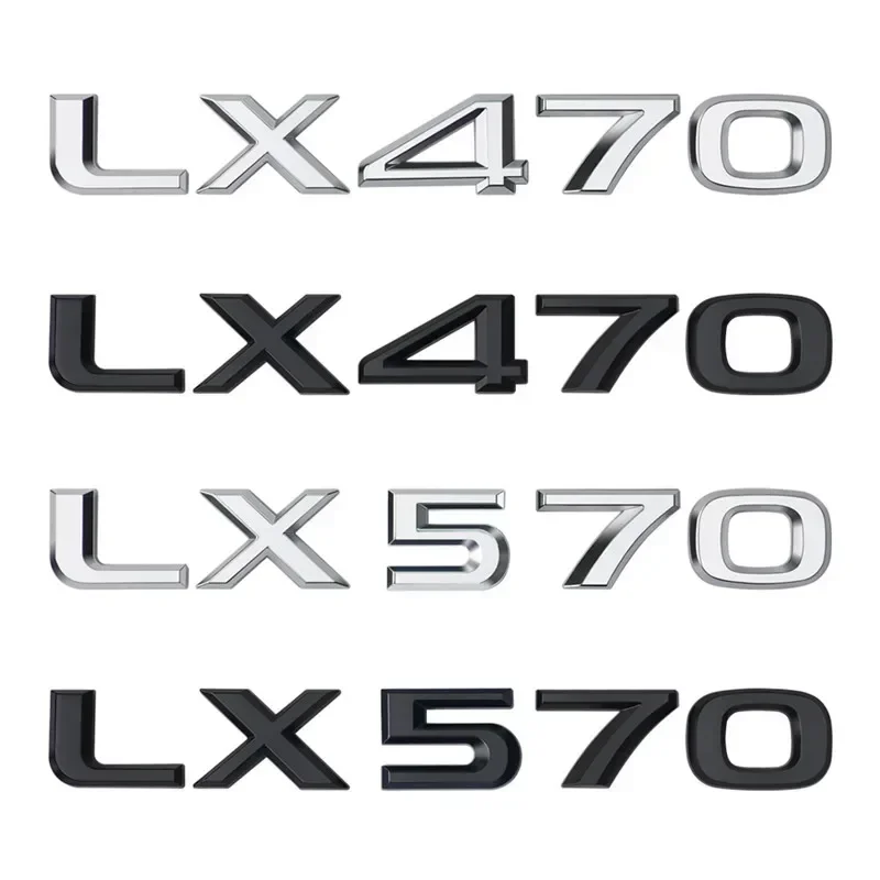 

Car Sticker For Lexus LX470 LX570 Logo IS300 ES250 ES350 IS250 CT200H GS350 NX200T Car Rear Trunk Emblem Badge Sticker Auto Acce