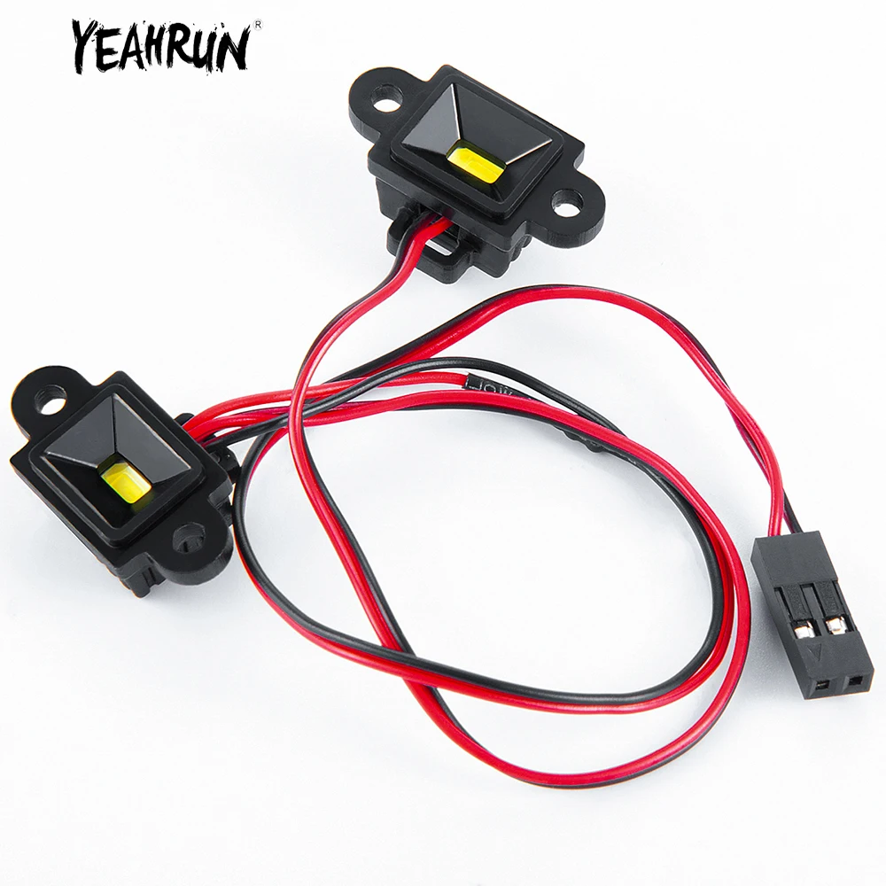 

YEAHRUN Taillight Headlights Angel Eyes Wheel Arch Lamp Chassis LED Lights For 1/10 RC Car VP VS4-10 Phoenix TRX4 TRX6 G63 T6
