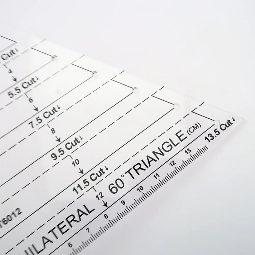 

Transparent Quilting 60 Degree Triangle Sewing Cutting Template For Garment Craft Embroidery Projects For Sewing Craft