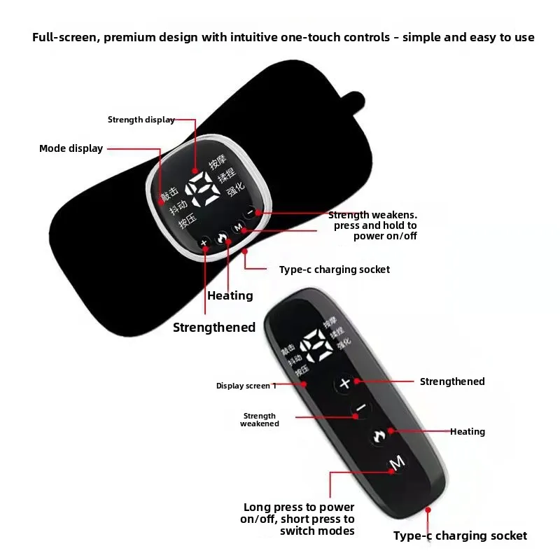 جهاز تدليك الرقبة الذكي - علاج نبض EMS صغير محمول لتخفيف آلام الكتف والعنق الرحم. #5