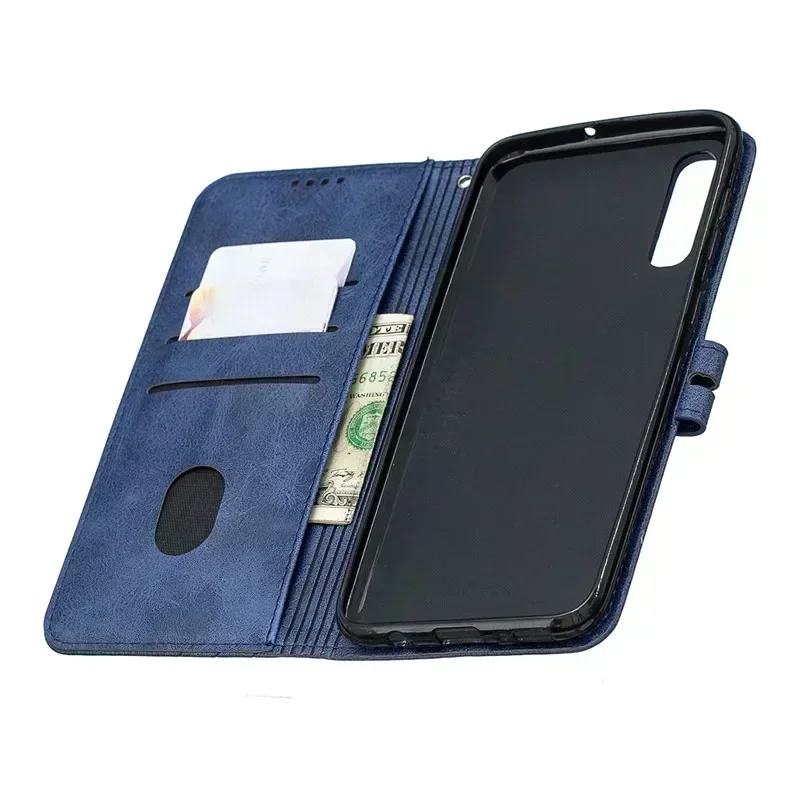 เคสหนังแบบฝาพับสำหรับ Samsung เคส A50 Galaxy A50 50 A505F เคสกระเป๋าสตางค์แม่เหล็ก