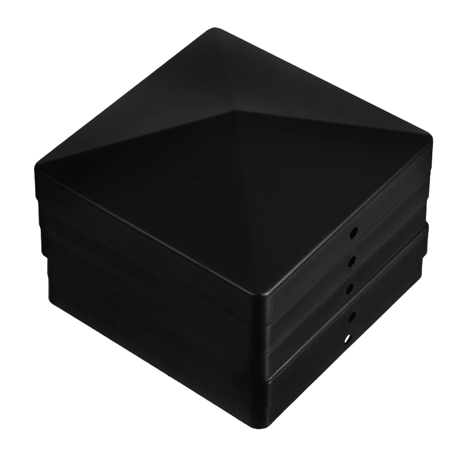 

5 PCS Fence Post Cap Outdoor Caps Deck Pole Top Cover Covering Classic for Wooden Black Covers