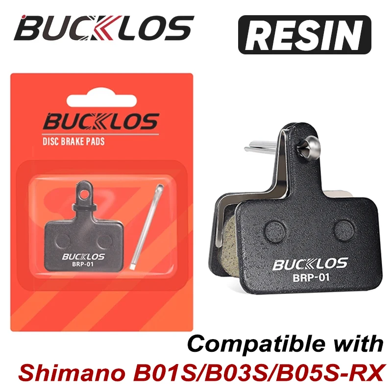 BUCKLOS Mtb Disc Brake Pads Resin Bicycle Hydraulic Brake Pads for Shimano B01S/B03S/B05S-RX Mountain Bike Cycling Accessories