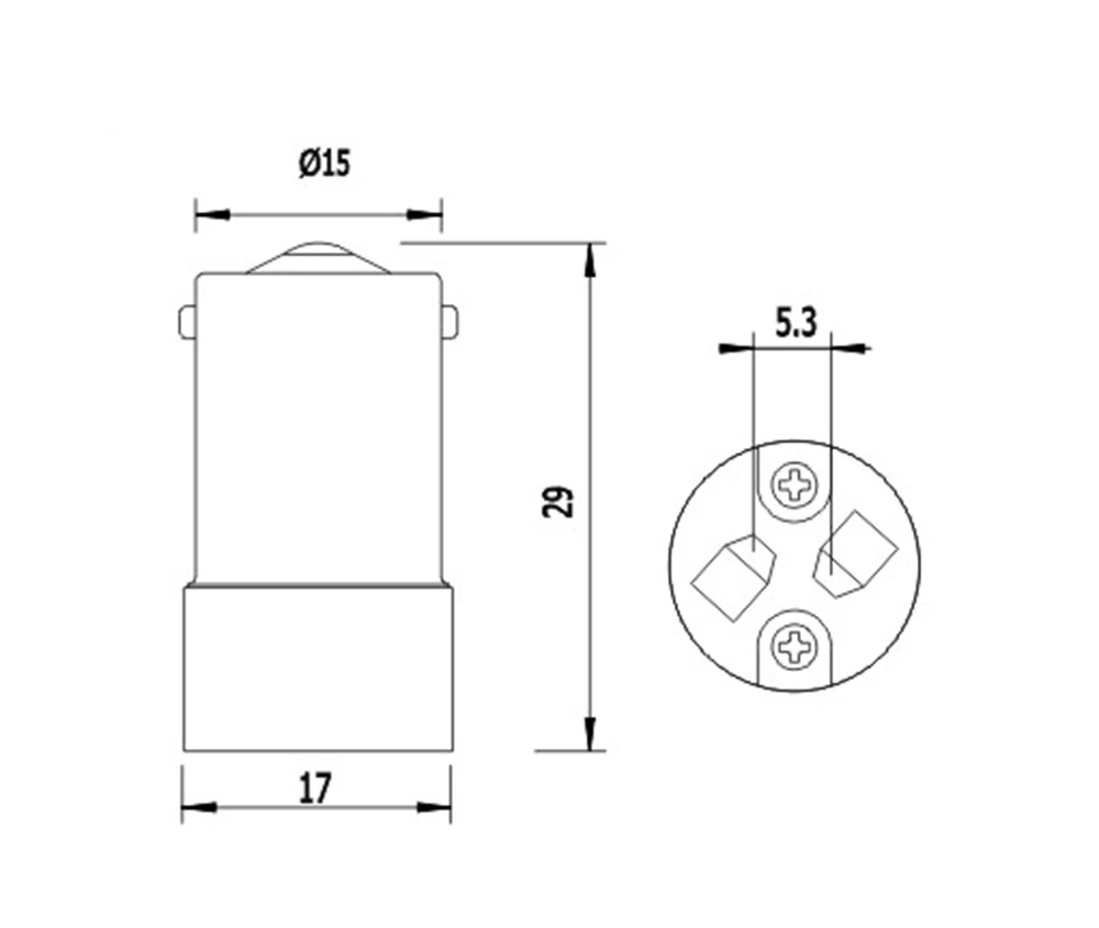 2PCS BA15S to MR16 Light Socket adapter BA15S to Gu5.3 G4 G5 lamp holder converter,Install MR16 Lamp into BA15S Light Socket