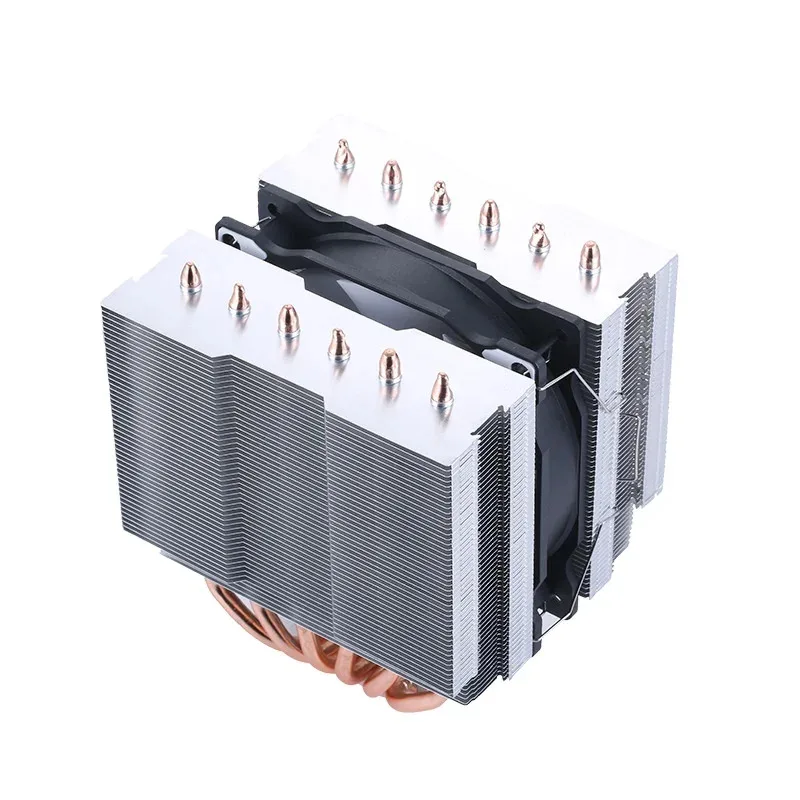 Custom Best Copper Radiator CPU Cooler Fan Heat Sink Desktop Gaming Case LED Features PC Aluminum Material Server Application