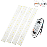 Original Samsung LM281B+ Quantum led light 4 Bars Board 3000K 3500K 5000K Meanwell 240w Driver ELG-240-48AB diy plant grow lamp