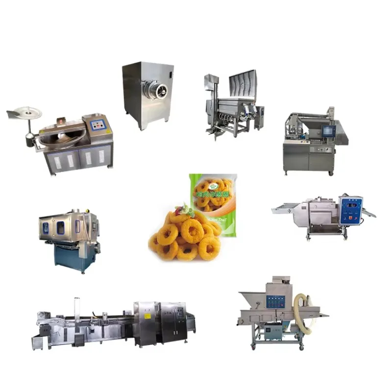 Industrial Chicken Nugget Processing and Frying Line Automatic Fried Chicken Nugget Production Equipment Custom