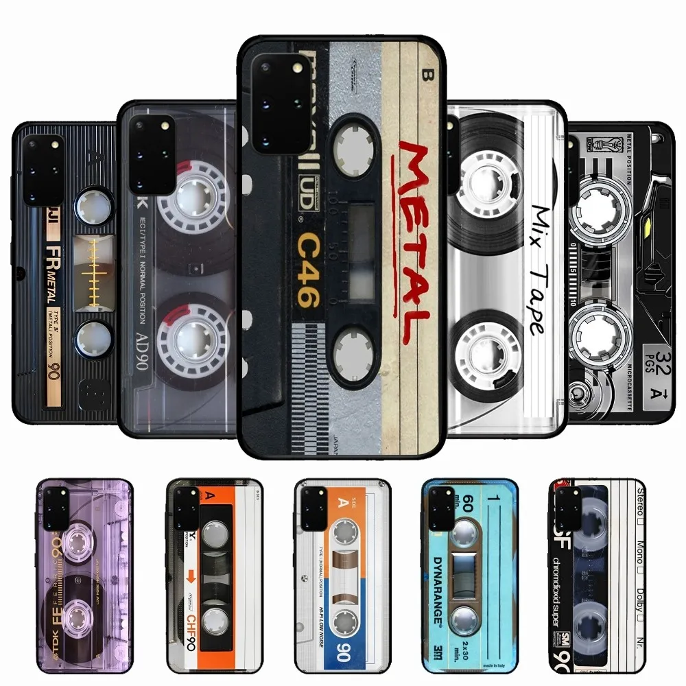 Vintage Cassette Tape Phone Case For Samsung S 9 10 20 21 22 23 30 23 24 Plus Lite Ultra FE S10lite Fundas