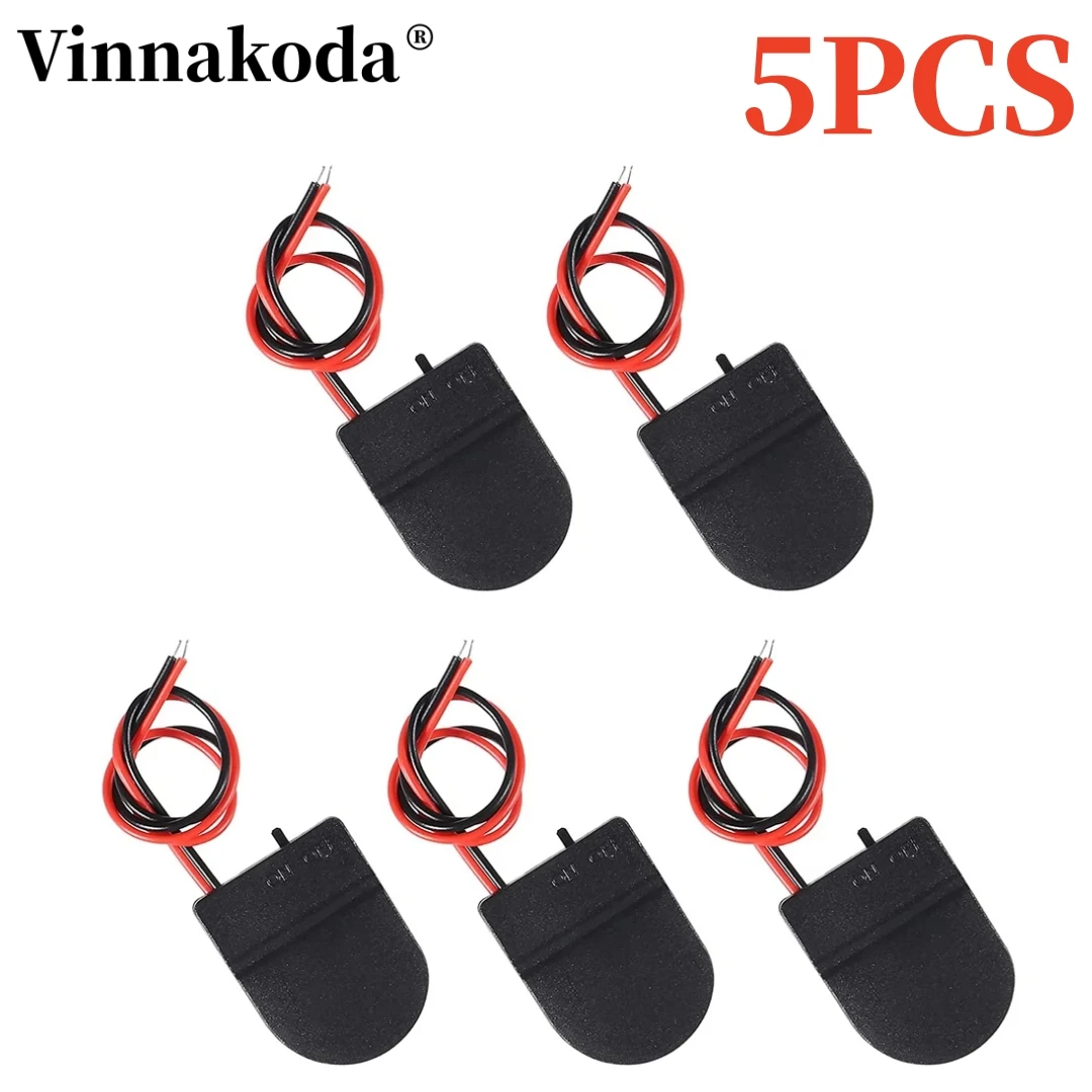 5Pcs CR2032 Button Coin Cell Battery Socket Holder Case Cover With ON-OFF Switch 3V battery Storage Box