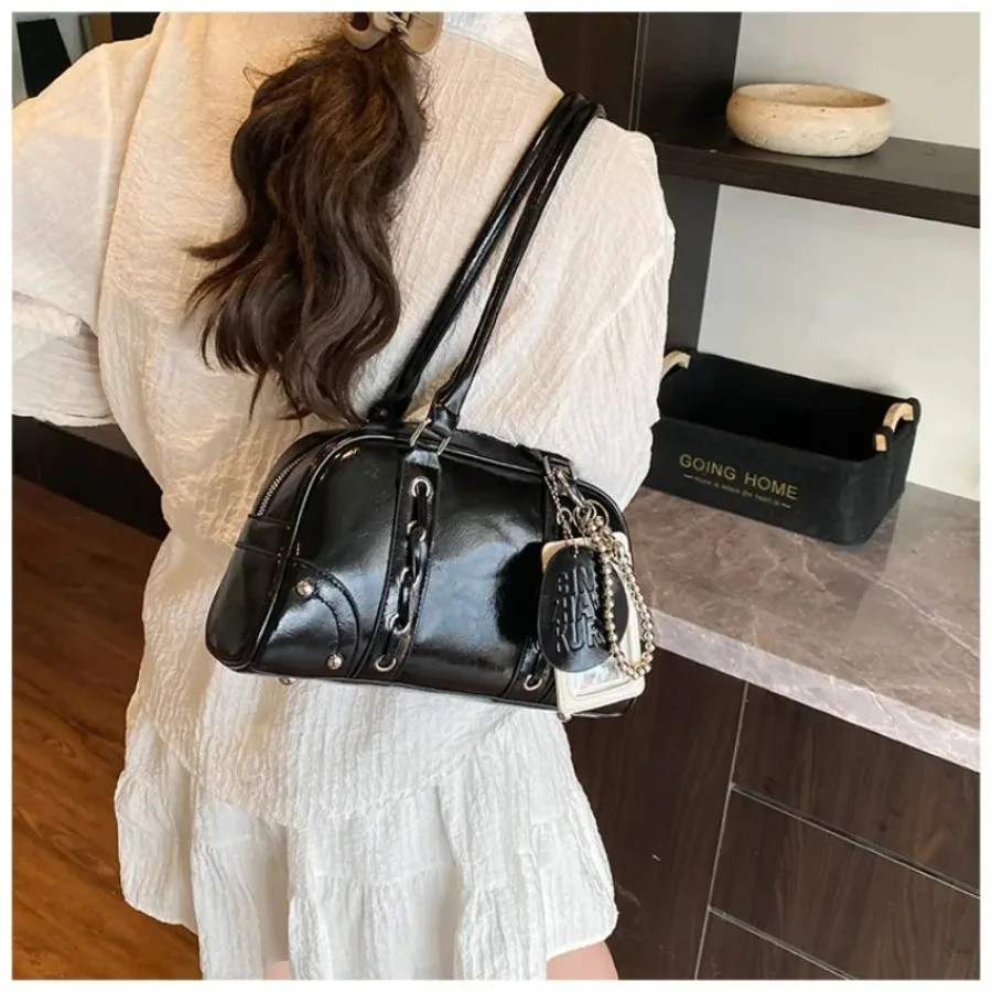 

Модная корейская версия сумки через плечо для пожилых людей, трендовые женские сумки через плечо, весенняя сумка для боулинга, сумки подмышками