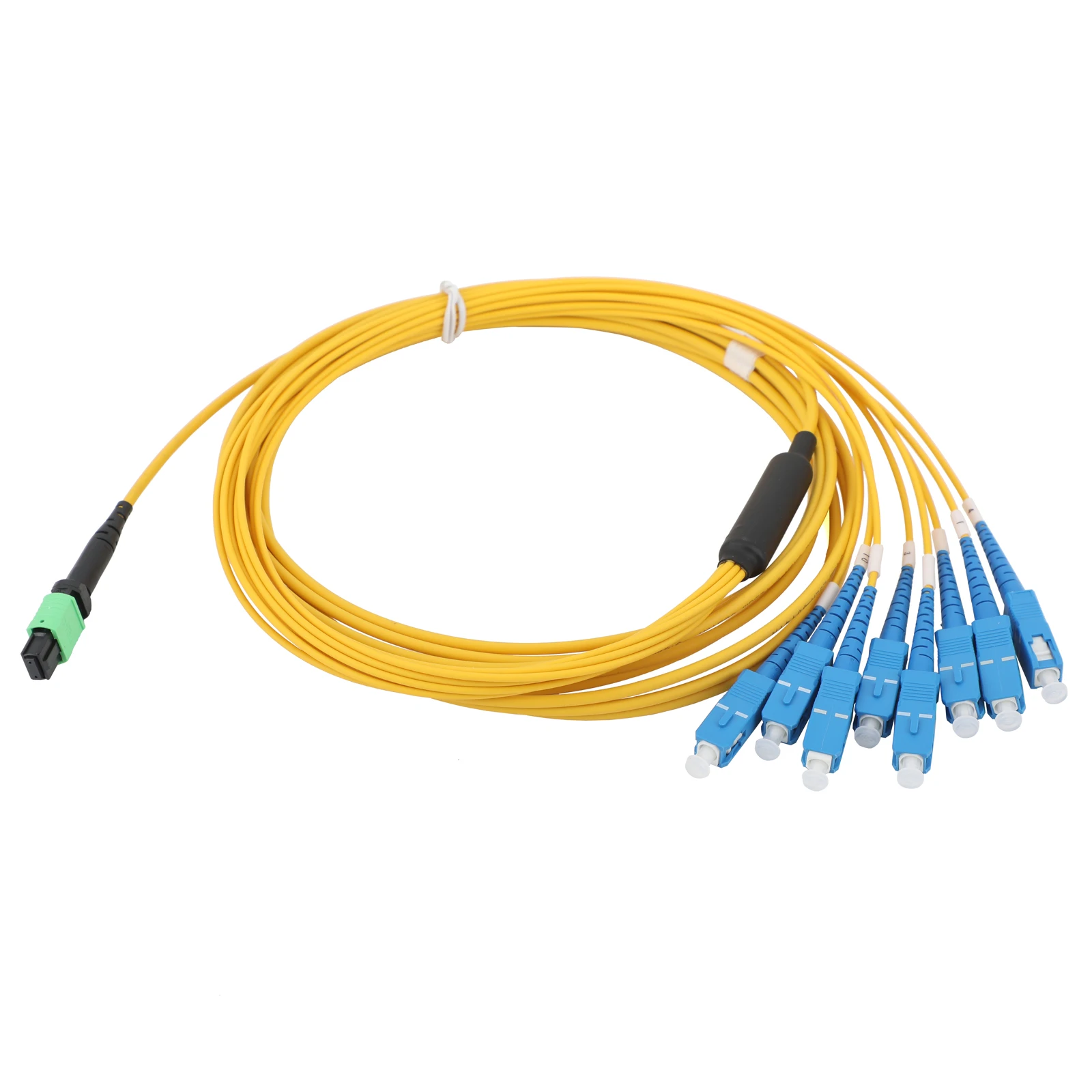 1 قطعة وضع واحد 8-Core MPO إلى 8SC/UPC كابل تصحيح الألياف البصرية 5 متر/10 متر SM لاعبا لشبكة الاتصالات