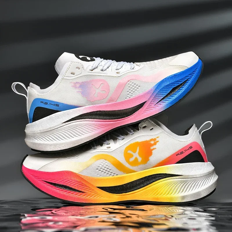 Top Quality Marathon Running Shoes for Men New Cool Women Outside Road Jogging Sneakers Colorful Unisex Sports Shoes