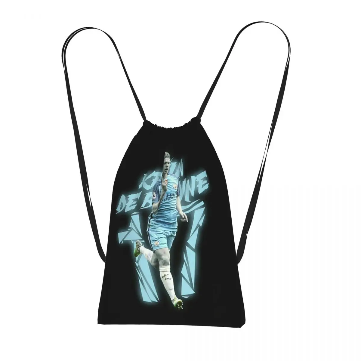 

Kevin De Bruyne Design Backpacks Portable Drawstring Bundle Pocket Sports Bag Book Bags for Man Woman School