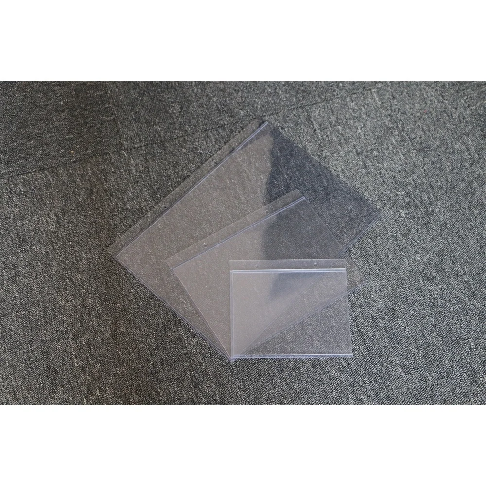 A4 Clear Vinyl File Folder Pouch Wall Document Display Menu Cover With Hanging Holes