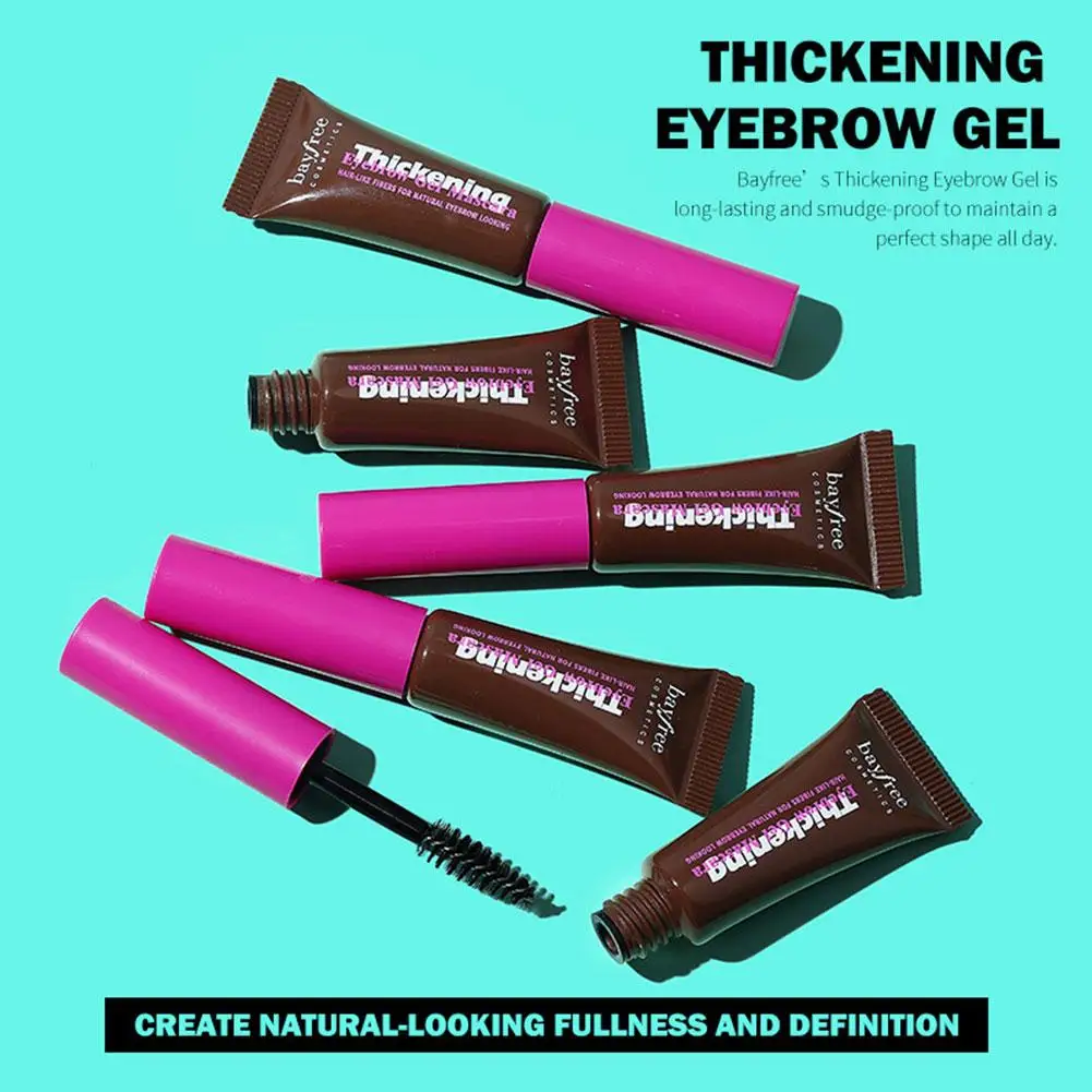 Maquiagem de Gel De Sobrancelha Impermeável, Gel De Mascara De Espessamento, Longa Duração Extrema Espera, Cola De Sobrancelha Tintada, Preencha