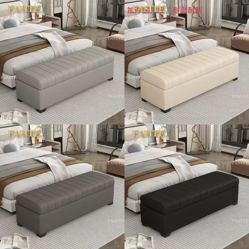 For Bedroom Storage Shoe Change Stool Adult Foot Rest Bench End of Bed Extended Splicing Sandal Changing Seat