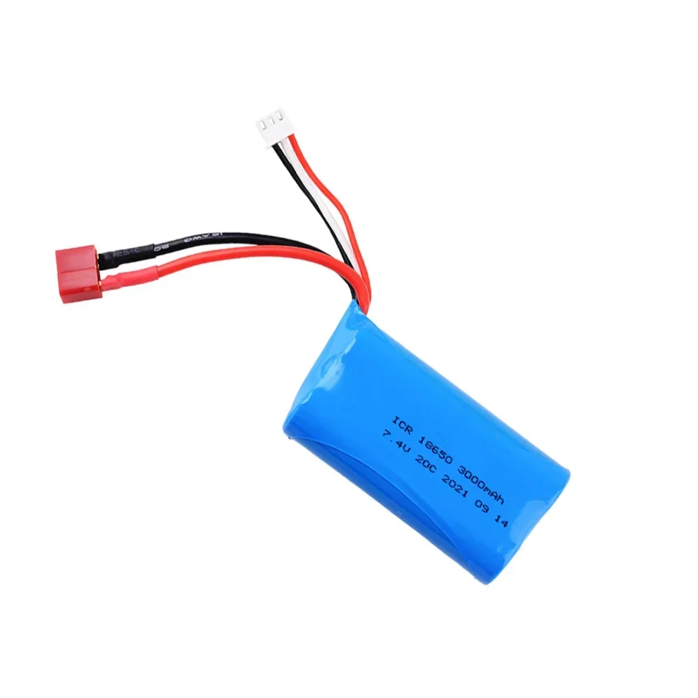 18650 Battery pack 20C 7.4V with T plug 3000mAh For remote control battery Toy model battery power Tools ship model T plug head