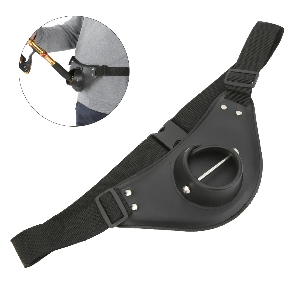 Black PU Leather Adjustable Ro - Fishing Belt recension och pris