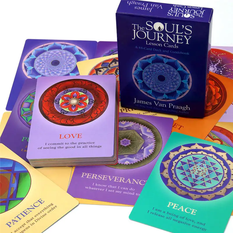 بطاقات The Souls Journey Oracle، ألعاب سطح السفينة الإنجليزية الكاملة، بطاقات التارو الترفيهية #4