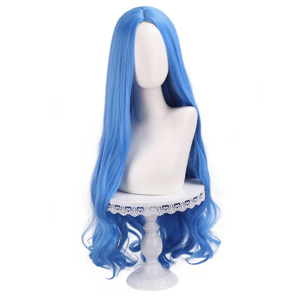Evil Chloe Charming Cosplay Costume Blue Mixed Wig Wicked Wonderland Chloe Film Wigs Halloween Carnival Party Props Synthetic