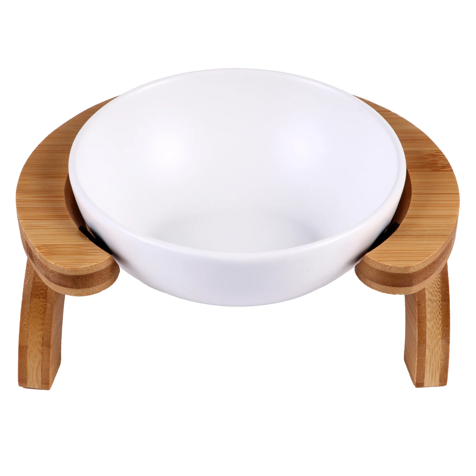 

1Set Anti-Spill Pet Feeding Bowl Cat Bowl Wooden Bracket Non-Slip Elevated Pet Food Water Dish Cleaner Easy to Clean Raised