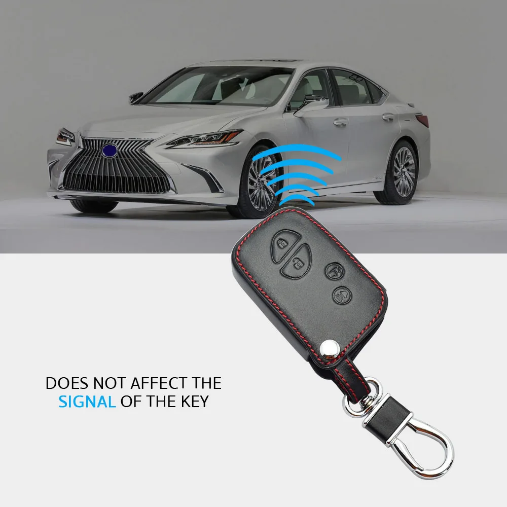 ATOBABI Leather Car Key Case Keychain For Lexus LX570 GX460 RX270 RX350 RX450 LS460 LS600H ES350 GS300 IS250 IS350 Remote Cover