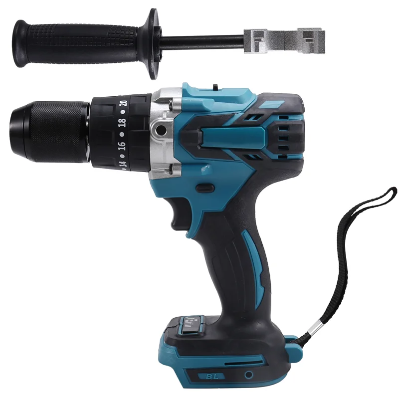 

A52I-13MM 650N.M Brushless Electric Drill Cordless Electric Screwdriver Ice Breaking Power Tools For 18V Battery