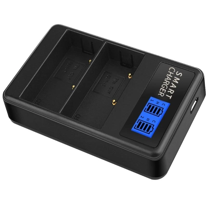 E74D Compact ABS Camera Battery with LCD Display for Olympus EM1