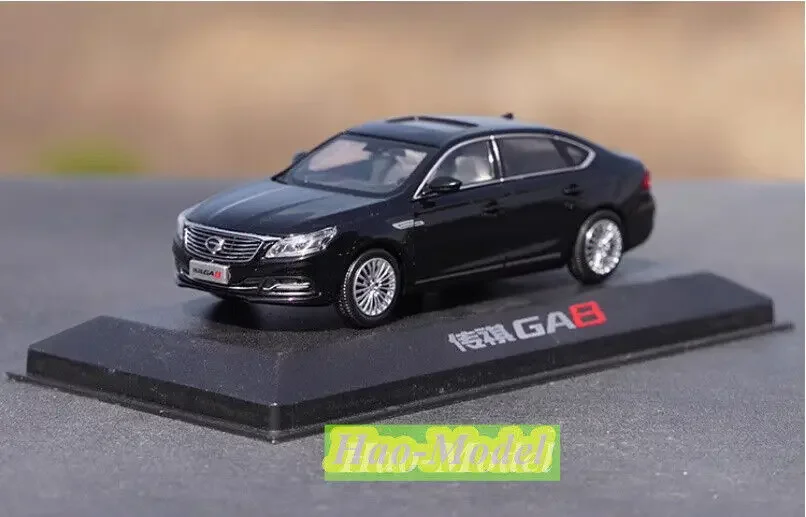 1:43 para GA8 Trumpchi aleación Diecast Metal modelo coche juguetes niños regalos de cumpleaños Hobby exhibición colección adornos negro