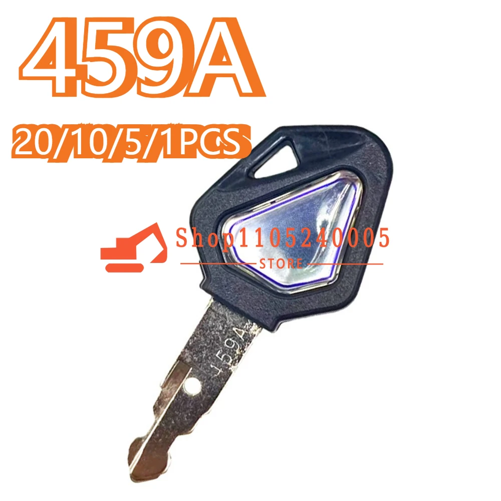 20/10/5/1PCS Ignition Keys for 459A Excavator Tractor Slide Loader Power Start Key Shell Cover