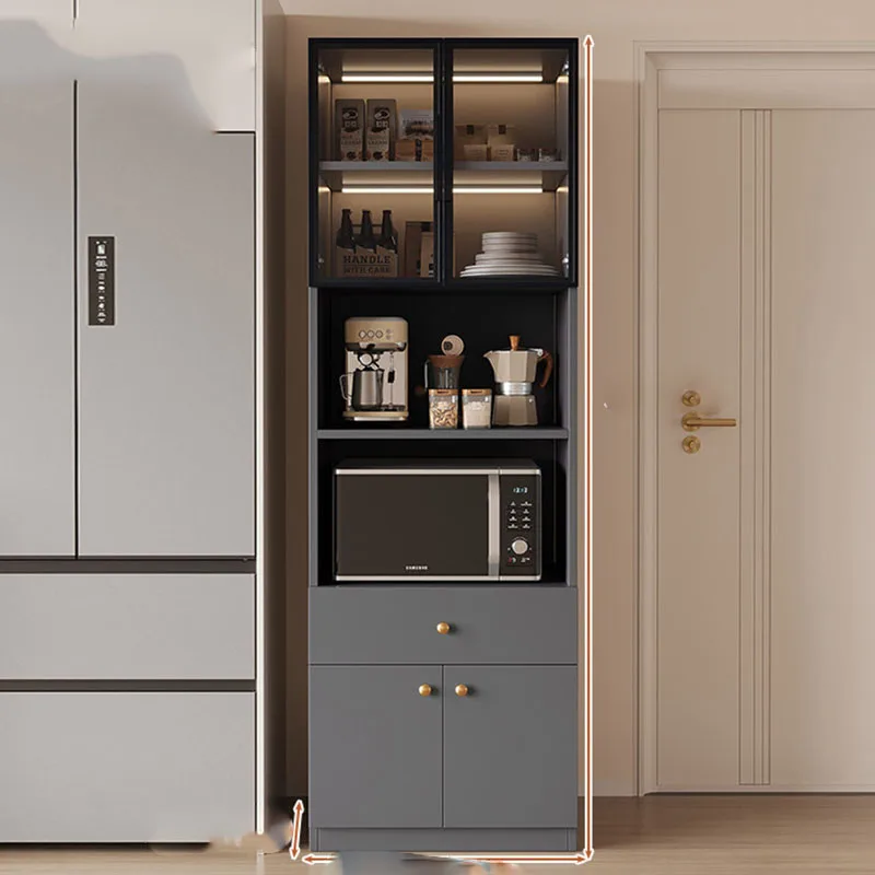 Meuble Bar Mobile de Restaurant, Armoire à Whisky Commerciale Moderne sur Pied, Vitrine à Vin de Luxe, Armoire de Designer, Meuble de Maison