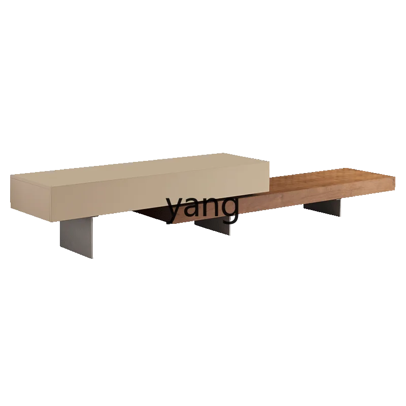 

LH Italian light luxury TV cabinet Nordic modern simple living room telescopic TV cabinet combination