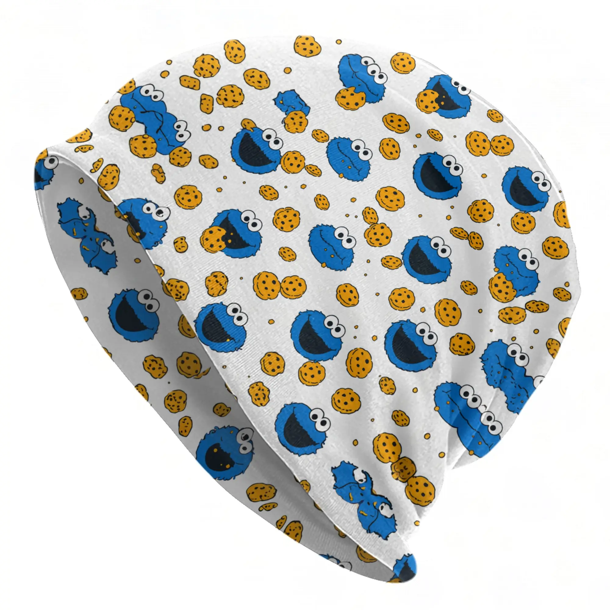 Quick Dry Cookies Monsters Slouchy Beanie for Men Women Climbing Skull Cap