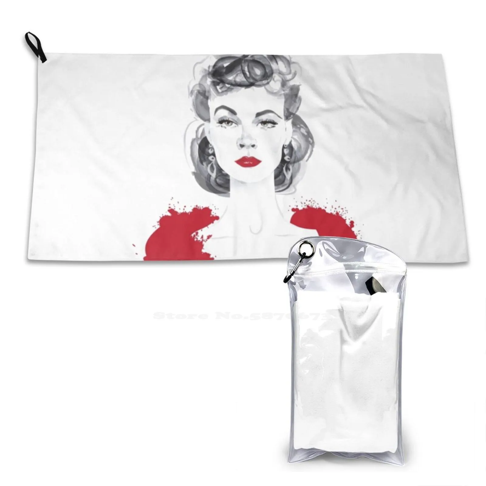 Or Scarlett Personalized Soft Shower Quick Dry Towel Scarlett Ohara Gone With The Wind Vivien Leigh Lo Que El Viento Se Llevó