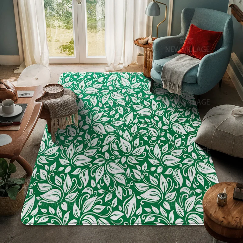 House entrance carpet Home door mat Room Bath Foot bathroom non-slip Kitchen water absorption rugs Modern Nordic boho plant view 5