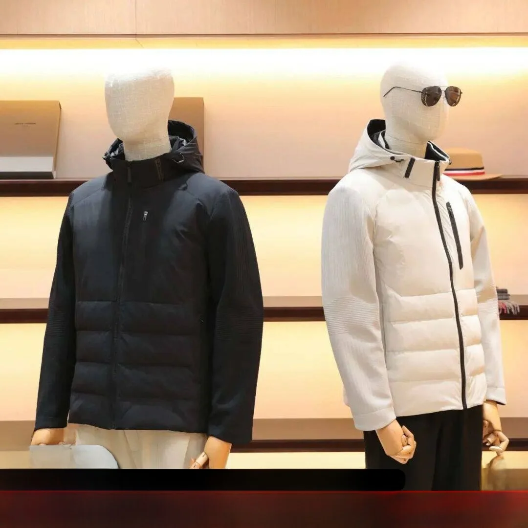 

Легкая теплая мужская уличная куртка-пуховик из гусиного пуха со съемным капюшоном, для зимы, новинка