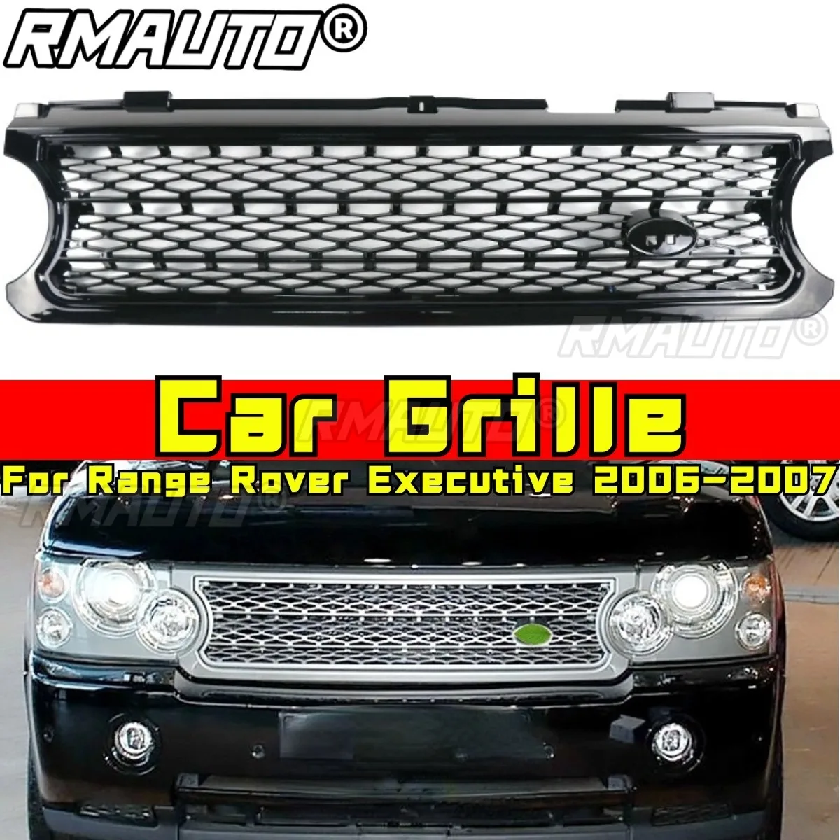 Car Grille Racing Grills Front Bumper Grill Front Grill Chin Body Kit For Range Rover Executive 2006-2007 Car Accessories