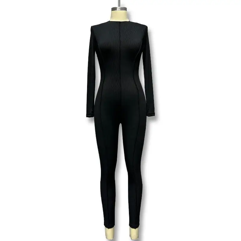 Jumpsuit Ele Bodycon Svel untuk Wanita, Kasual, Nyaman, Cocok untuk Semua Musim, Modis, Tersedia Ukuran Besar