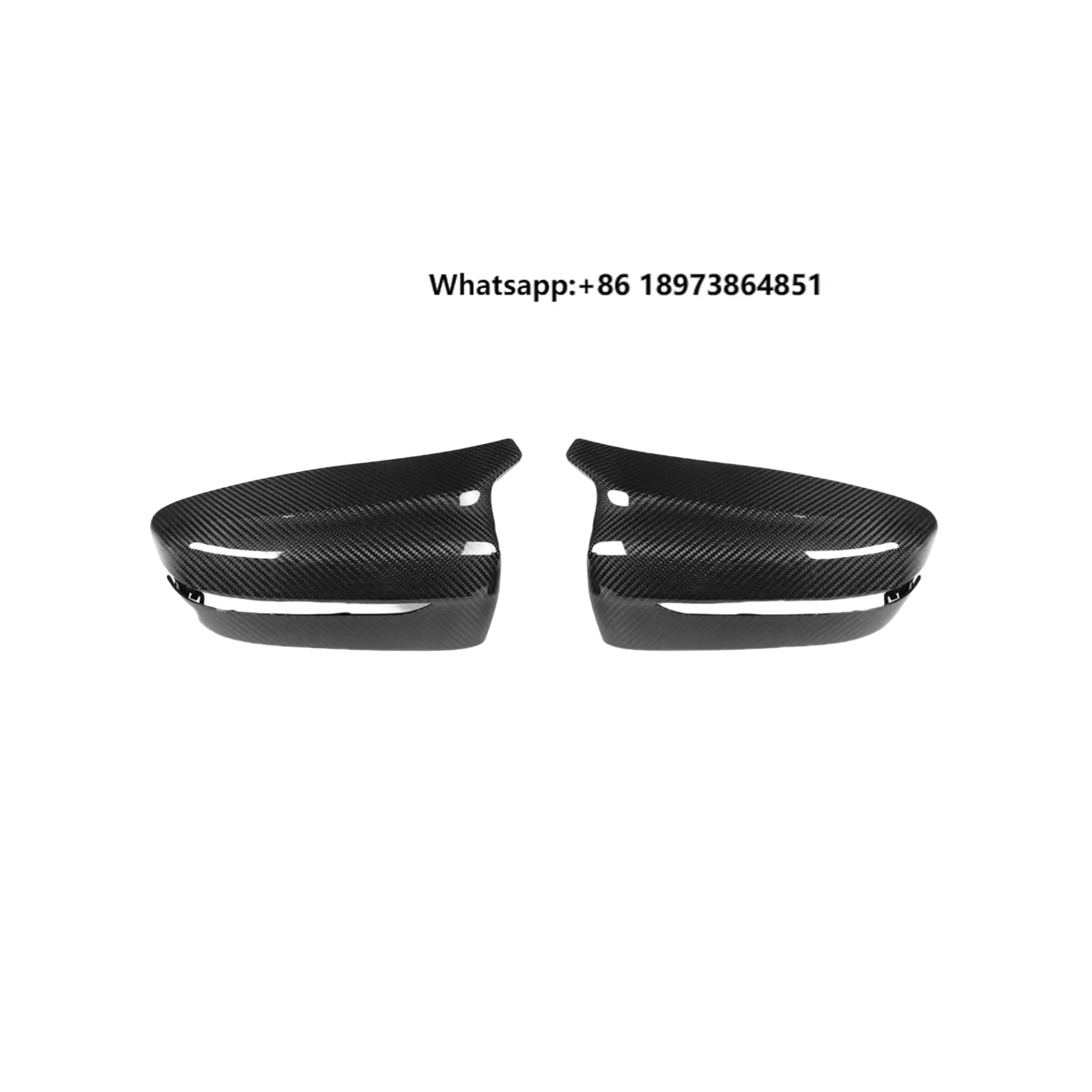 

2017-2020 Car Rearview Mirror Cover Suitable for 5 Series G30 M5 Horn Style Dry Carbon Fiber Rearview Mirror Cover