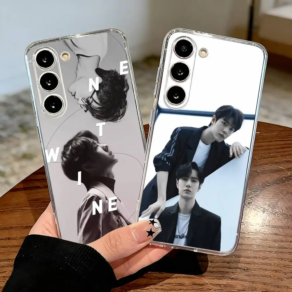 Чехол для телефона Wang Yibo The Untamed Lan Wangji для Samsung S25, S24, S21, S22, S23, S30, Ultra, S20, Plus, Fe, Lite, прозрачный чехол.