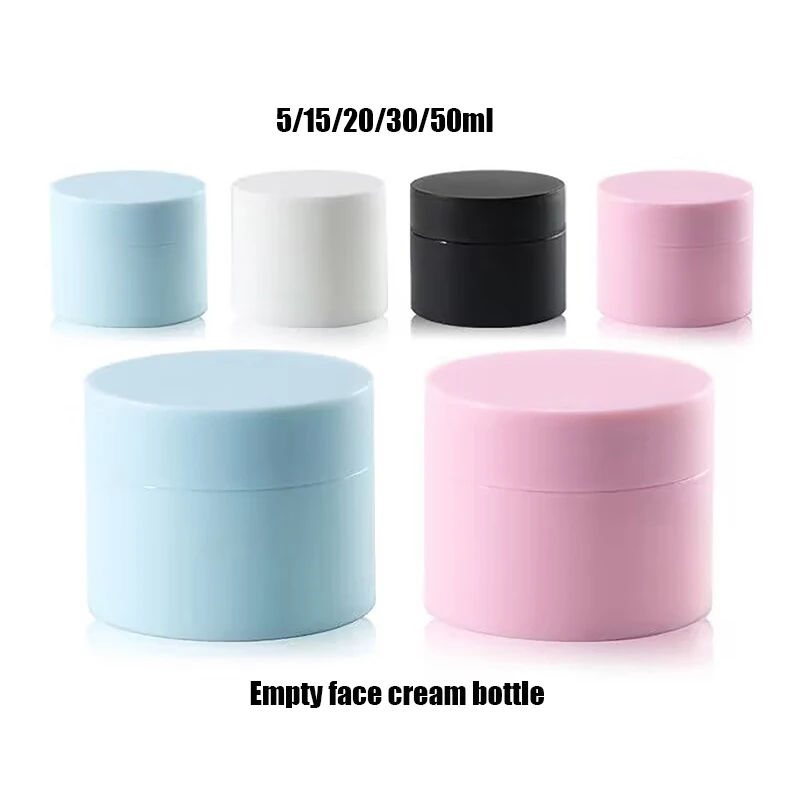 5/15/20/30/50ml Crema per il viso Balsamo per le labbra Contenitori Scatola per il trucco Copertine da viaggio vuote Barattoli per cosmetici con coperchi Bottiglia riutilizzabile
