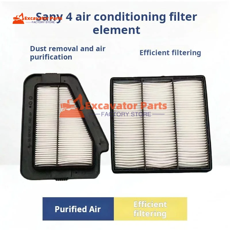 For Sany sy SY125 135C 155C 195 205 215 245 485H Guosi air conditioning filter screen Excavator Parts