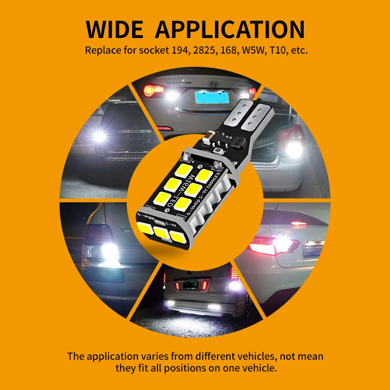 4PCS W16W T15 921 L…